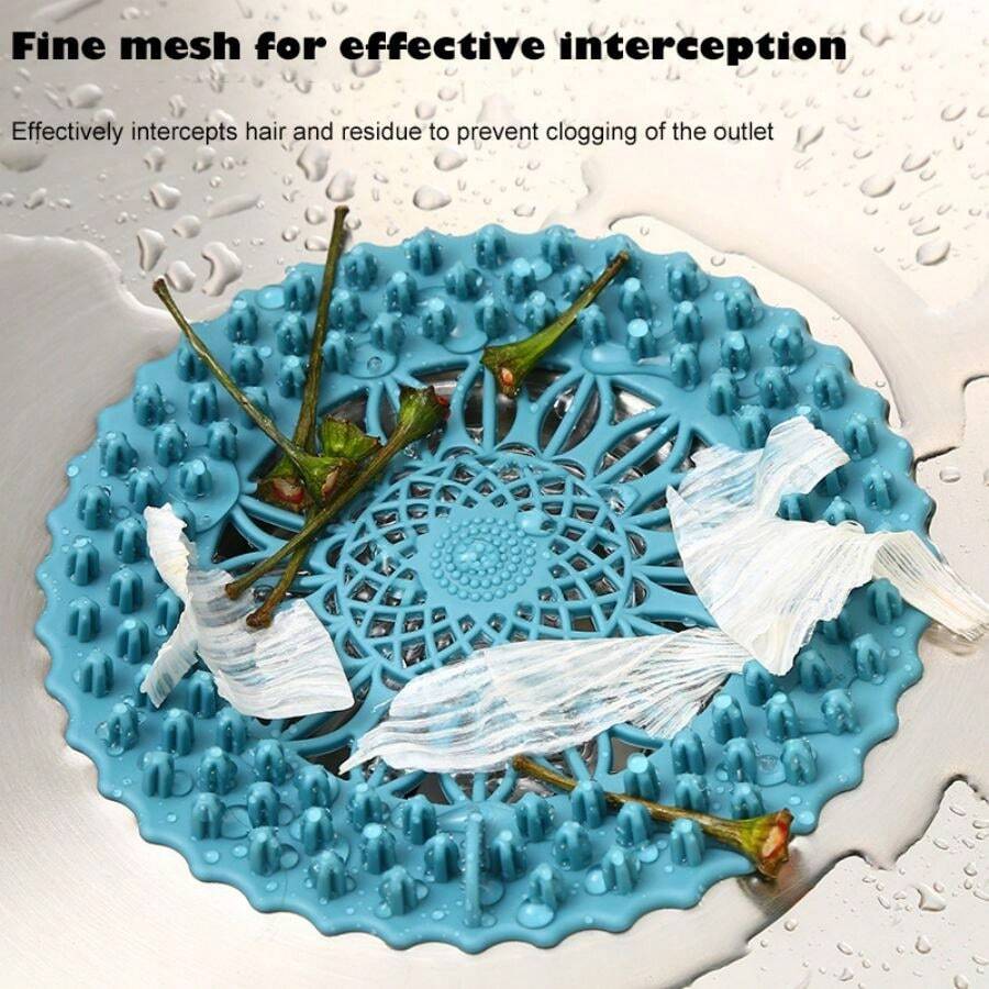 1pc Blue Sink Filter For Kitchen/bathroom Sewers And Drainage System - Blue - View 1