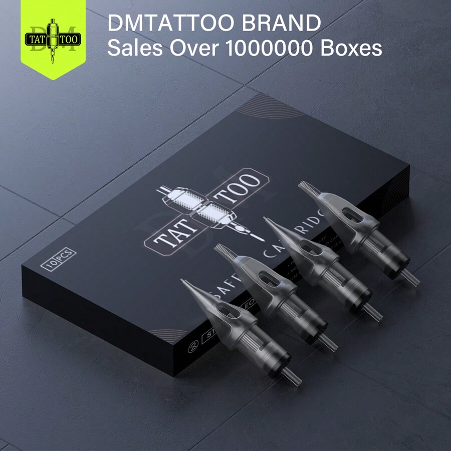 DMTATTOO DMTATTOO 10Pcs Cartridge Tattoo Needles RL RS RM M1 Disposable