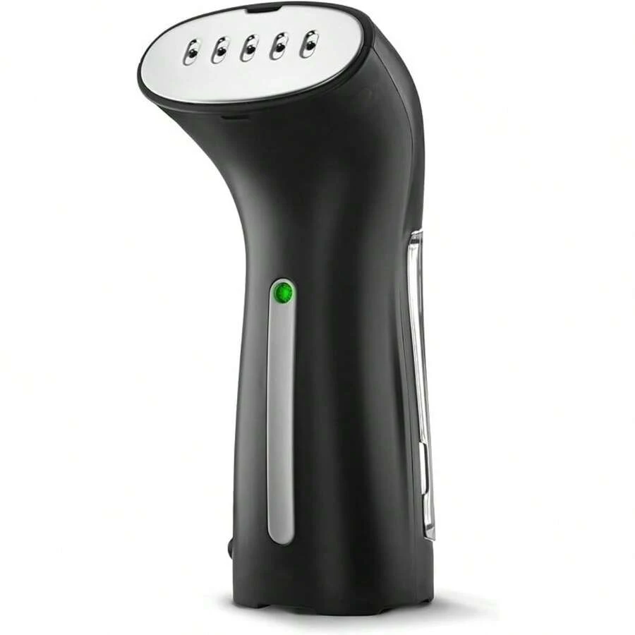 Steamer for Clothes, Hand Held Portable Travel Garment Steamer, Metal Steam Head, 25s Heat Up, Pump System, Mini Size, Handheld Steamer for Any Fabrics, No Water Spitting, 120V Black