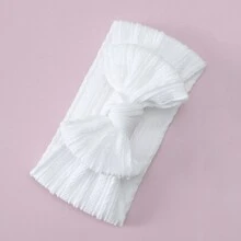 1 件婴儿头带手工制作超弹力柔软尼龙发带发饰女婴新生儿幼儿儿童蝴蝶结婴儿头巾女婴爱心情人节