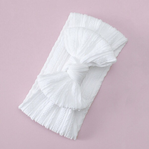 1PC Baby Headbands Handmade Super Stretchy Soft Nylon Hairbands Hair Bows Hair Accessories For Baby Girls Newborn Infant Toddlers Kids Bows Baby Head Wraps For Baby Girls Love Valentine