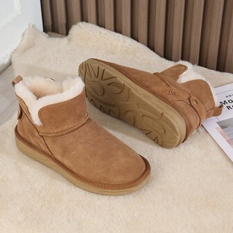 Fashionable, Versatile, Comfortable, Warm, Thermal Lined, Lightweight, Casual Women's Snow Boots