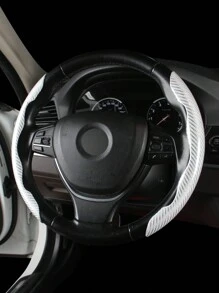 Cubre Volante De Dos Piezas Con Estilo De Hebilla Para Coches - Multicolor - Ver 1