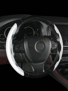 Cubre Volante De Dos Piezas Con Estilo De Hebilla Para Coches - Multicolor - Ver 3