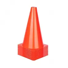 18厘米标记桶足球训练辅助器材障碍物篮球辅助冰淇淋锥形青少年及成人体能训练锥