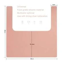 Antilop 嬰兒高腳椅餐墊,矽膠餐墊,高腳椅托盤手指食物餐墊,適合嬰兒、幼兒(淺粉紅色) - 淺粉色 - 查看 5