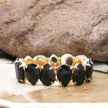 1pc Personalized Open Design Snake Print Pu Leather Bangle Bracelet - Geometry - View 21