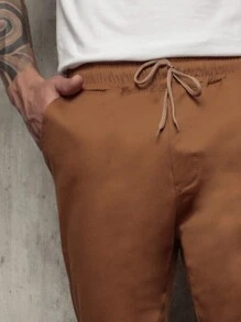 Men Pants - สีอูฐ - ดู 4