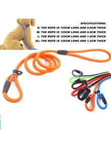 1 Miếng Thú cưng P Chuỗi Nylon Chất liệu Lực kéo Vòng cổ Kết hợp Với Có thể điều chỉnh 130CM Ngoài trời Thể thao An toàn Thoải mái Thú cưng Dây kéo Nhiều Màu sắc - màu đen - Xem 2