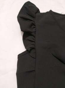 Women Tops - 黑色 - 查看 2