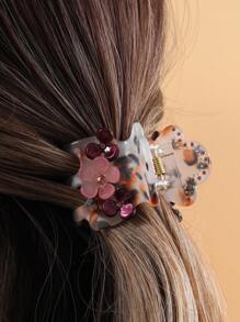 1入酸韌性小花龜甲夾髮夾配件