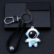 10 件/套宇航员太空主题钥匙扣，包括星星、月亮、感谢卡、牛皮纸标签和欧根纱袋，适用于派对、学校、颁奖和送礼场合、学校用品