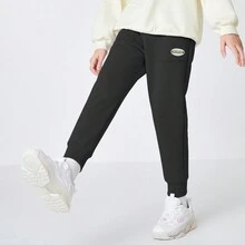 Balabala 青少女針織運動褲 - 黑色 - 查看 4