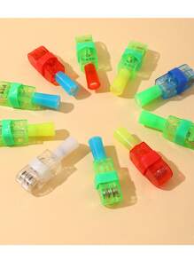 1入組酷新奇的LED減壓燈,卡通投影手電筒,手指投影手電筒,發光卡通手指覆蓋帶各種各樣圖案,玩具 - 彩色 - 查看 5