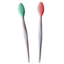 1 件唇部磨砂刷，双面迷你硅胶去角质刷，男女通用，唇部美白，适合深色嘴唇，硅胶鼻刷，清洁去黑头刷，双面柔软去角质刷 DIY - 粉色 - 查看 1