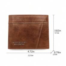 男士短皮夾拉鍊皮夾皮袋附信用卡夾口袋時尚復古男零皮夾錢袋皮夾皮夾