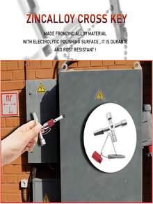 4 In 1 Universal Practical Key, Multi-functional Radiator Key, Durable Anti-rust Utility Meter Key, Suitable For Water & Electric Meter, Radiator, Gas Meter, Elevator - Silver - View 6