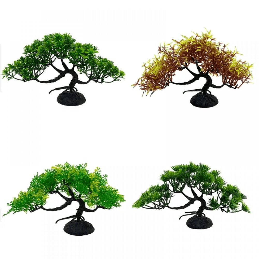 1 pièce Plante de simulation d'aquarium, plantes aquatiques pour aquarium en plastique artificiel, herbe aquatique, décoration sous-marine, arbre de pin artificiel créatif, herbe aquatique factice pour aquarium, décoration de bureau réaliste et indéfectible
