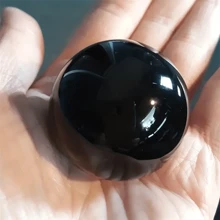 30-50mm Obsidian Sphere: Natural Black Quartz Crystal Ball For Healing, Reiki & Collecting - Black - View 4