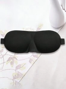 1 件装 3D 眼罩，男女通用遮光睡眠眼罩，跨境新款，适用于卧室、旅行、办公室、学校 - 黑色 - 查看 2