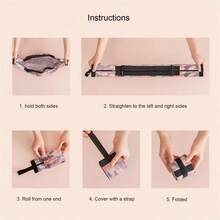 1個摺疊購物袋,適用於旅行、肩背式設計,加厚、大尺寸,適用於超市