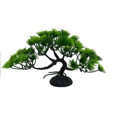 1 pièce Plante de simulation d'aquarium, plantes aquatiques pour aquarium en plastique artificiel, herbe aquatique, décoration sous-marine, arbre de pin artificiel créatif, herbe aquatique factice pour aquarium, décoration de bureau réaliste et indéfectible