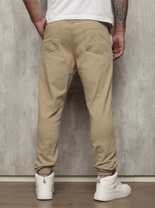 Men Pants - Khaki - View 3