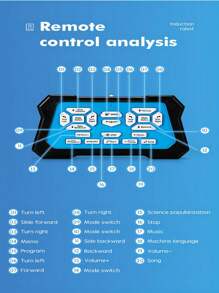 RC Kids Robot Intelligent Programmable Robot Toy With IR Controller Dancing Singing LED Eyes Gesture Sensing Robot Set YELLOW - Yellow - View 4