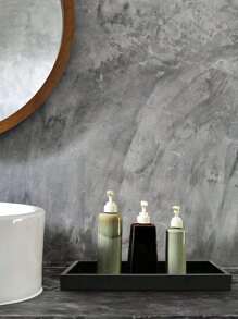 3M 1入組黑色矽膠浴室收納盤,梳妝臺盤,馬桶水箱盤