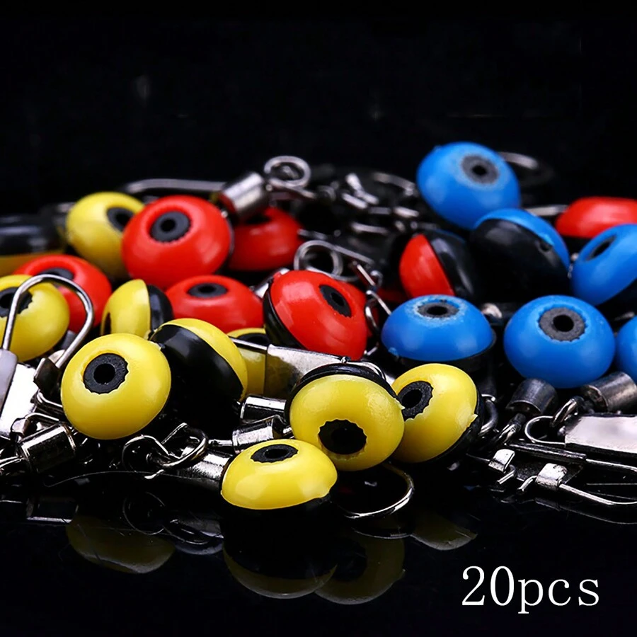 20支多彩海釣竿大太空豆海浮連接器海豆釣具釣魚小配件