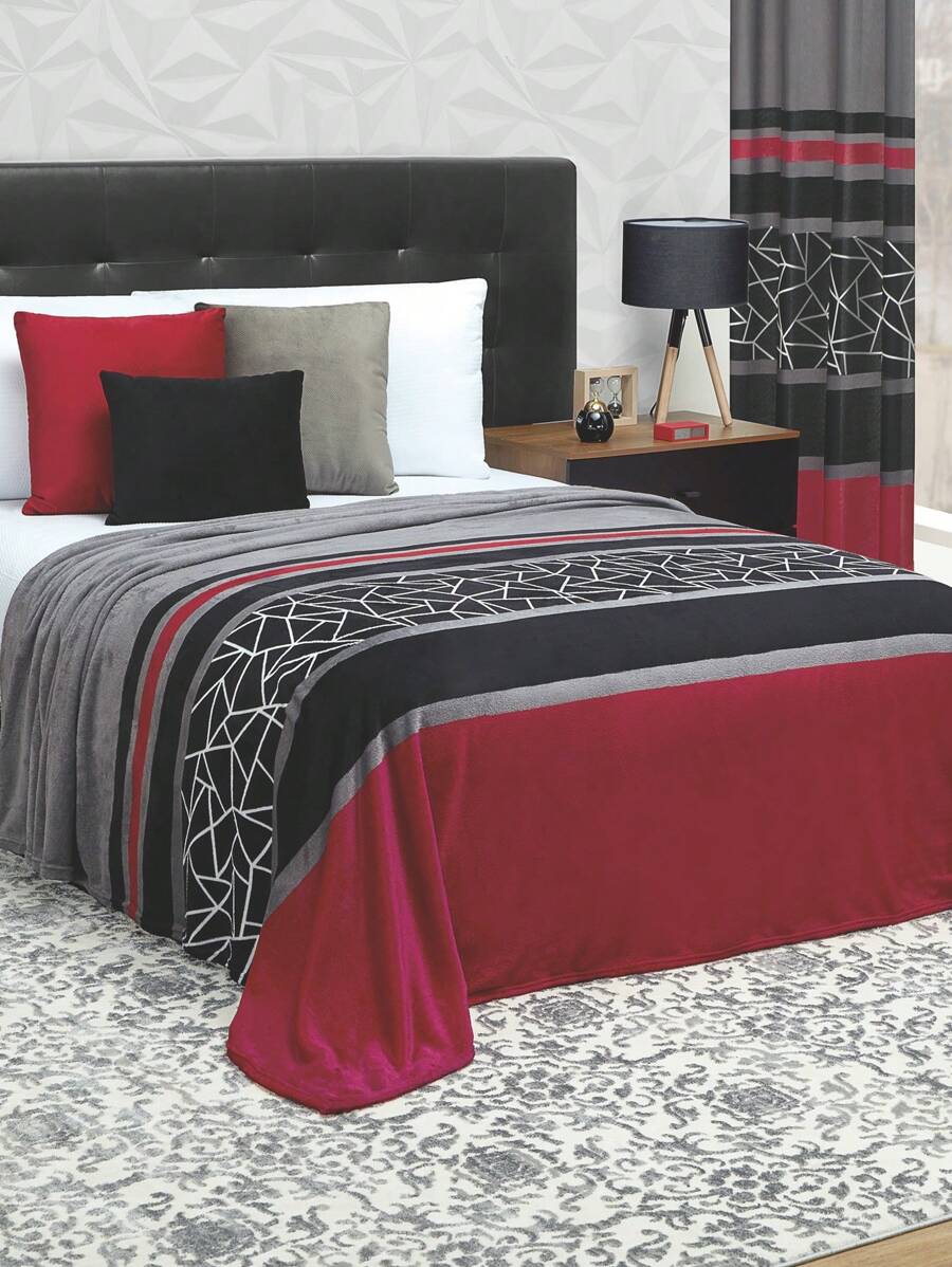 Home Elephant Soft Graphite Gray Double Blanket - Grey - View 1
