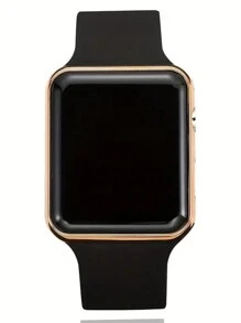 2 件套时尚可爱方形数字电子手表，家庭礼物，情人节，返校 - 彩色 - 查看 5