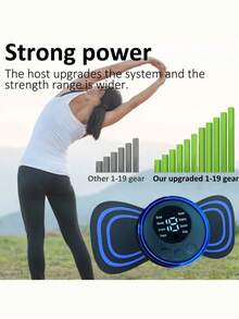 件便攜式全身按摩器，8 種模式，19 種強度，適合頸部、肩部、腰部、手臂、腿部等，適合家庭和辦公室使用