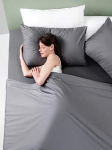 4 pcs Bamboo Bed Sheets, Cooling Soft Sheets Set with 16 Inch Deep Pocket - 深灰色 - 查看 7