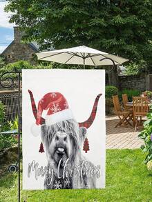 1pc Christmas Pattern Printed Garden Flag - Colourful - View 8