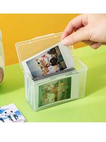 1PC Transparent Idol Kpop Albums Photo Storage Photo cards Small Card Collection Organizer Box Case Container