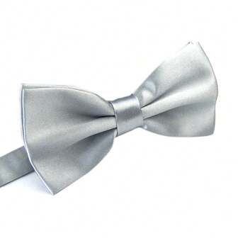 A Random Color Silver Bow Is Suitable For Men's Banquet Business Attire. Casual