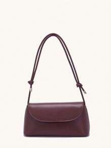 Minimalist Flap Bag Solid Color
