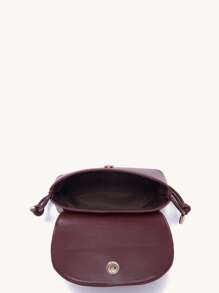 Minimalist Flap Bag Solid Color