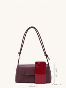 Minimalist Flap Bag Solid Color