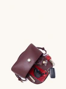 Minimalist Flap Bag Solid Color