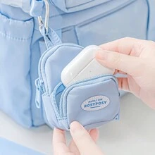 Rosyposy 1 Pieza Mochila Con Gran Capacidad Y Diseño De Estampado De Letras - Azul - Ver 7