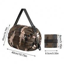 1 件可折叠购物袋，适用于旅行、单肩、加厚、大容量，适用于杂货和超市