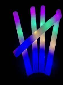 8/15pc, Large LED Light Up Stick Props - Colorful Sponge Foam Fluorescent Stick For Concerts, Bars, And Parties - Glow In The Dark Party SuppliesNew Year'S Gift/Wedding Game/Valentine's Day Gift,Some Parts Are Sent Random - Multicolor - View 8