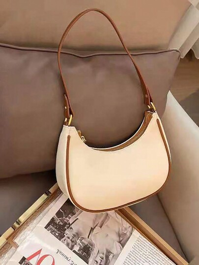 1 Pieza Bolso De Hombro Simple De Mujer De Gran Capacidad