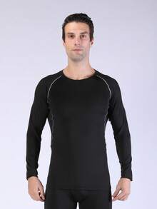 2 件套男士壓縮上衣,運動長袖 T 卹,運動打底 T 卹,冬季健身裝備