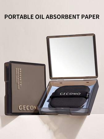 100 Sheets Bamboo Charcoal Oil Control Film With Powder Puff, Mirror, Portable Oil Absorbing Facial Blotting Paper For Men And Women,Skincare,Room Decor,Home Decor,Bedroom Decor,Bathroom,Christmas Gifts, Bathroom Decor,Travel,Travel Stuff,Wedding,Christmas Party,Mom Gifts,Home,Room,House Decor,Christmas Gift,Gifts For Mom,Birthday,Pink Room Decor,Living Room Decor,Bedroom,Gifts For Men,Dad Gifts,Mushroom,New Years,Mom,Accessories,Gifts For Dad,Friends,Funny Gift,Blotting Paper,Beauty,Skin Care Products,Spa,Self Care,Skin Care Tools,Face Care,Esthetician Supplies,Skin,Face Wash,Facial