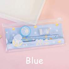 1pc Creative Stationery Set 5-In-1 - Pencil, Eraser, Pencil Sharpener, Ballpoint Pen, Highlighter - Children Gift, Student Prize - Multicolor - View 5