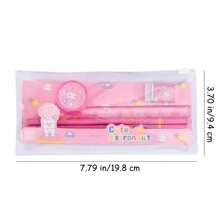 1pc Creative Stationery Set 5-In-1 - Pencil, Eraser, Pencil Sharpener, Ballpoint Pen, Highlighter - Children Gift, Student Prize - Multicolor - View 2