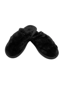 VISCA Pantufa Masculina Adulto Fechada Pelúcia Antiderrapante Chinelo de Quarto